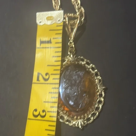 🛑🛑SOLD - Whiting & Davis Vintage Cameo Necklace - Picture 9 of 17